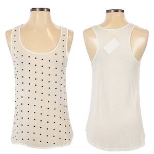🌺 One Clothing Sheer Jewel Dotted Sleeveless Blouse NWT Size S